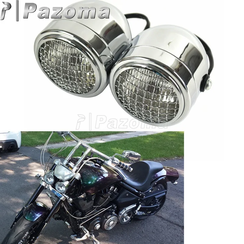 Chrome Universal Street Bikes Motorbike Dominator Grill Twins Headlight Double Headlamp for Harley Cafe Racer Bobber Kawasaki
Chrome Universal Street Bikes Motorbike Dominator Grill Twins Headlight Double Headlamp for Harley Cafe Racer Bobber Kawasaki