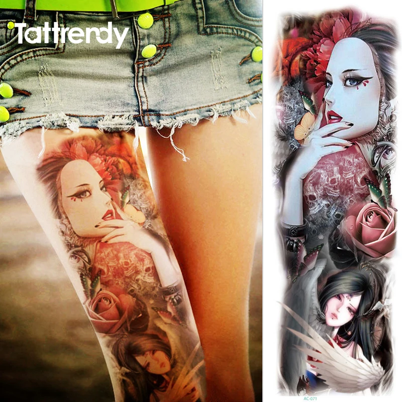 Fake Tattoo Temporary Super Large 48*17cm Body Art on leg Arm Flowers Rose Sexy Women Pattern Beauty Tattoos Sticker Waterproof
Fake Tattoo Temporary Super Large 48*17cm Body Art on leg Arm Flowers Rose Sexy Women Pattern Beauty Tattoos Sticker Waterproof