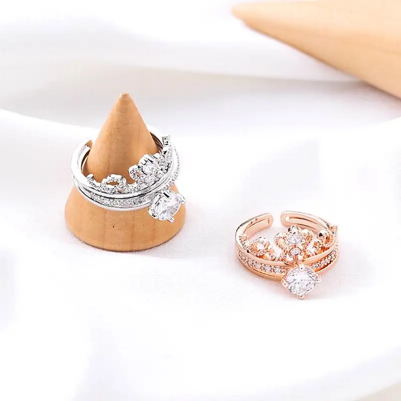 Crystal Zircon Crown Ring 2pcs set Personality Adjustable Rings For Women Fashion Jewelry Wedding Party Bijoux 2018 Chic
Crystal Zircon Crown Ring 2pcs set Personality Adjustable Rings For Women Fashion Jewelry Wedding Party Bijoux 2018 Chic