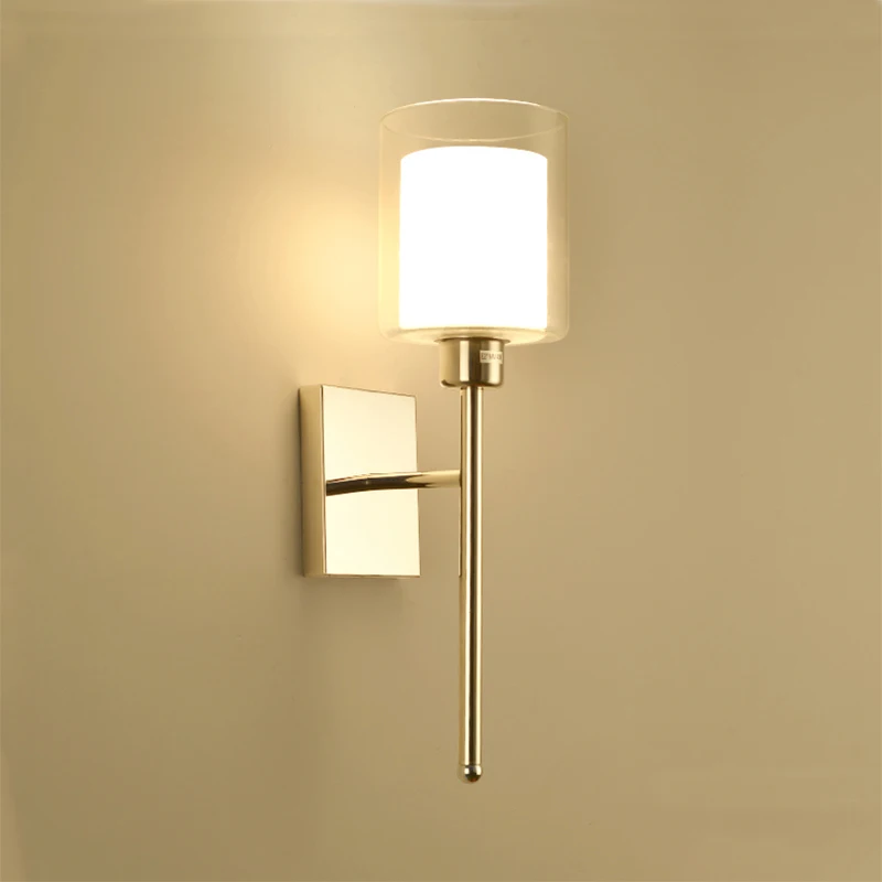 Modern Led Sconce Wall Lights Lamp Glass Creative Home Deco Wandlamp Stainless Steel luminaire Indoor Lighting Glod/Silver E27
Modern Led Sconce Wall Lights Lamp Glass Creative Home Deco Wandlamp Stainless Steel luminaire Indoor Lighting Glod/Silver E27