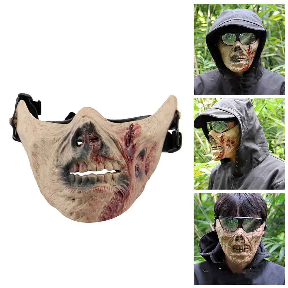 Multifunction Camouflage Tactical Skull Mask Full Face Protect Military Hunting Party Halloween Mask Accessories
Multifunction Camouflage Tactical Skull Mask Full Face Protect Military Hunting Party Halloween Mask Accessories