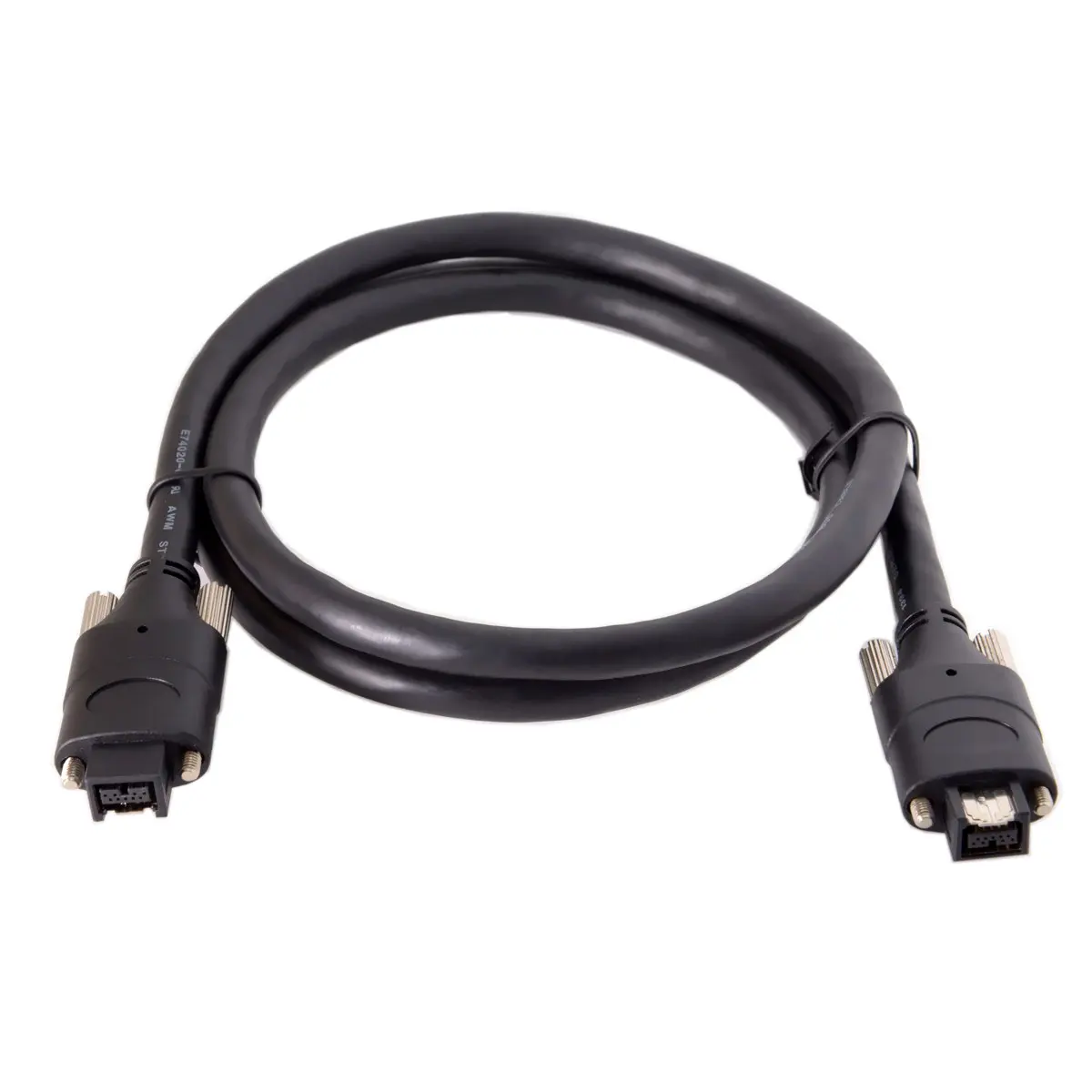 Firewire 800 IEEE1394 ilink 9Pin Plug to 9Pin Cable Screw Type Mount for Camera 1.0m 1.8m Black
Firewire 800 IEEE1394 ilink 9Pin Plug to 9Pin Cable Screw Type Mount for Camera 1.0m 1.8m Black