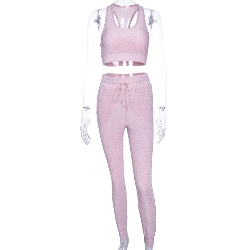 Fuedage розовый галстук-бабочка комплект из двух предметов короткий топ и брюки