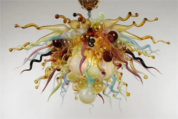 

Dale Chihuly Style Blown Glass Chandelier Lightings Energy Saving for Hotel Lobby Decor
