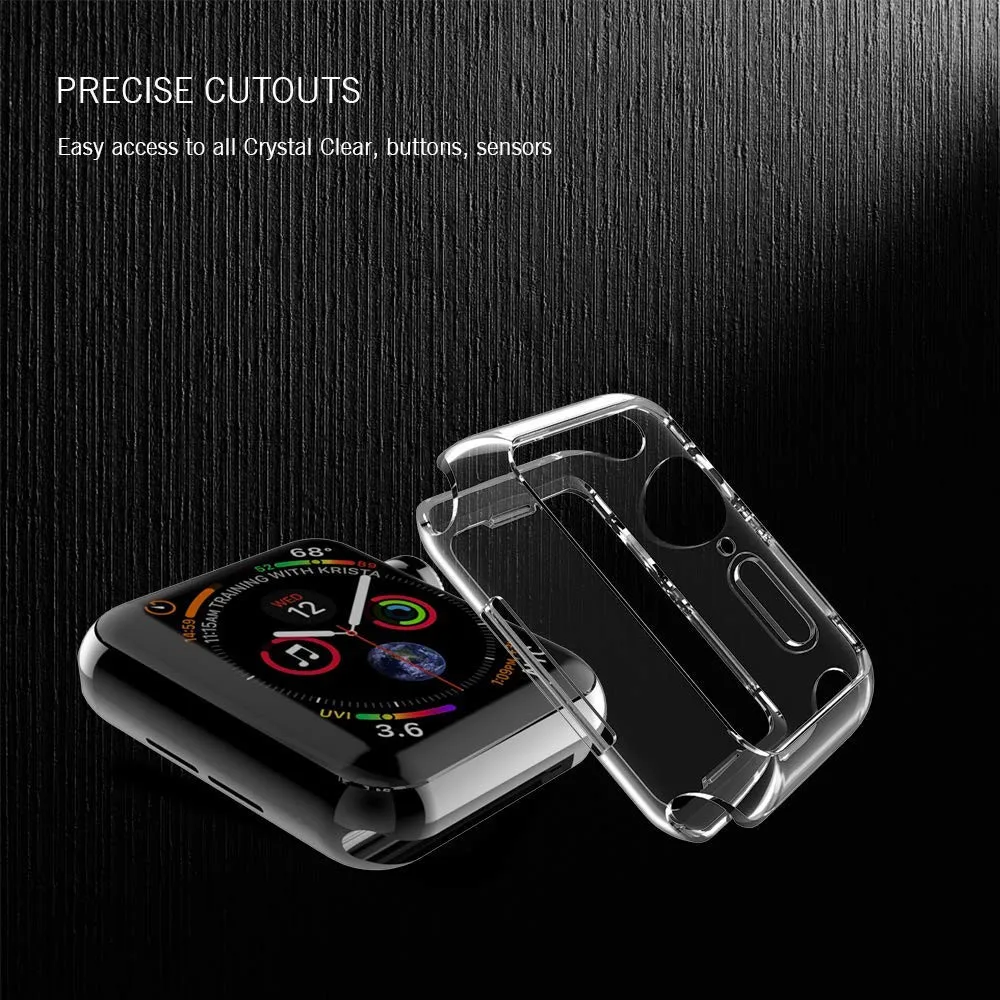 Ультра-тонкий мягкий чехол из ТПУ для Apple Watch серии 4 44 мм 40 с полным покрытием