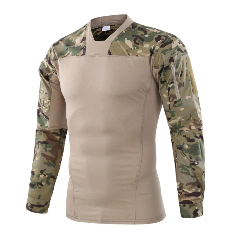 NEW Men Tactical T-shirt Paintball Army Combat T Shirt Men Long Sleeve Camouflage Performance tshirt Military Hunt Top Tees-F
NEW Men Tactical T-shirt Paintball Army Combat T Shirt Men Long Sleeve Camouflage Performance tshirt Military Hunt Top Tees-F