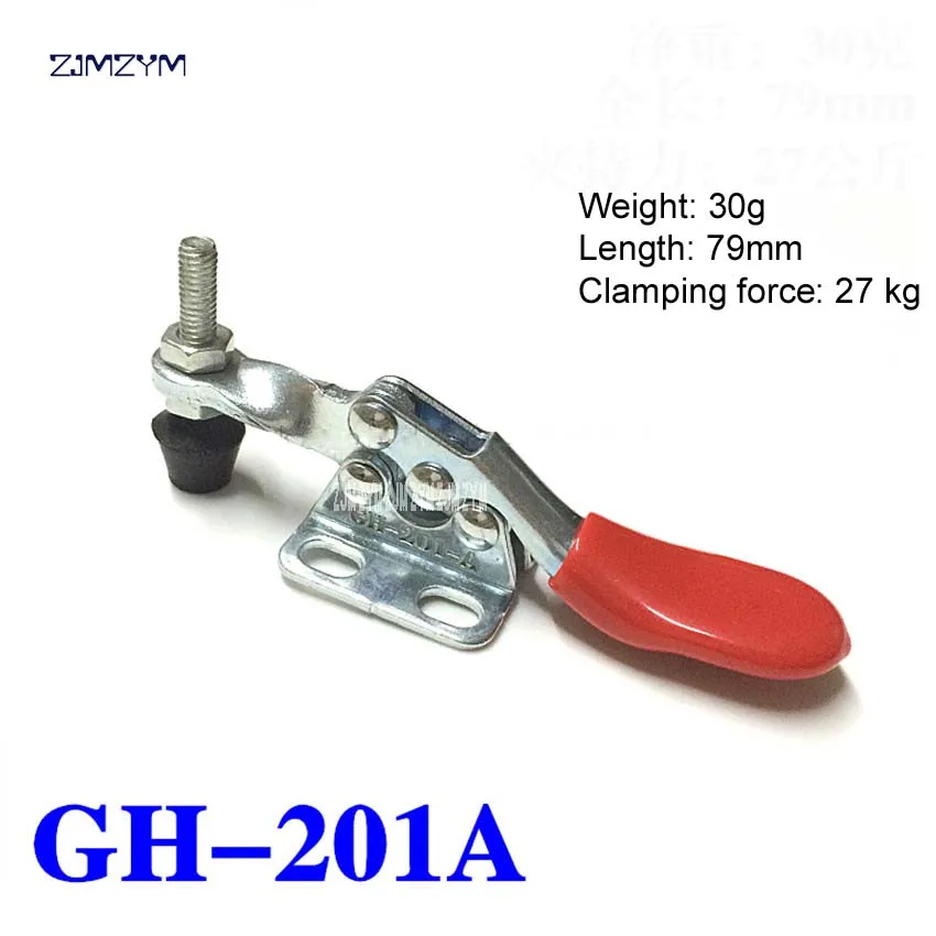 1PC Hold Toggle Clamps GH-201A Holding Capacity Rod Arm Welding Machine Operation Mold Metal Horizontal Toggle Clamps
1PC Hold Toggle Clamps GH-201A Holding Capacity Rod Arm Welding Machine Operation Mold Metal Horizontal Toggle Clamps