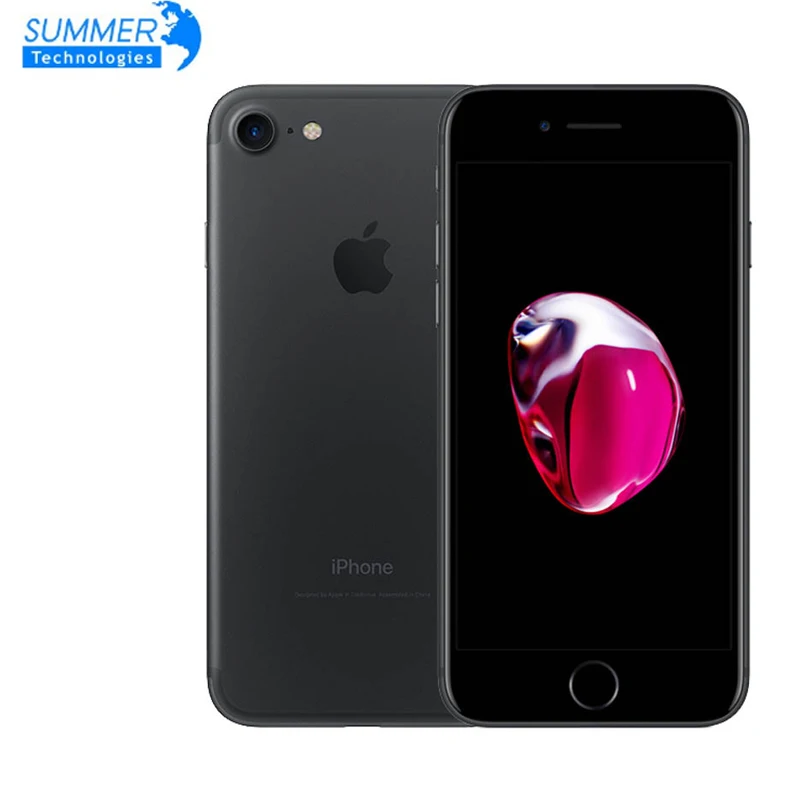 Фото Apple iPhone 7 сканер отпечатков пальцев 12 МП оригинальный мобильный телефон дюйма