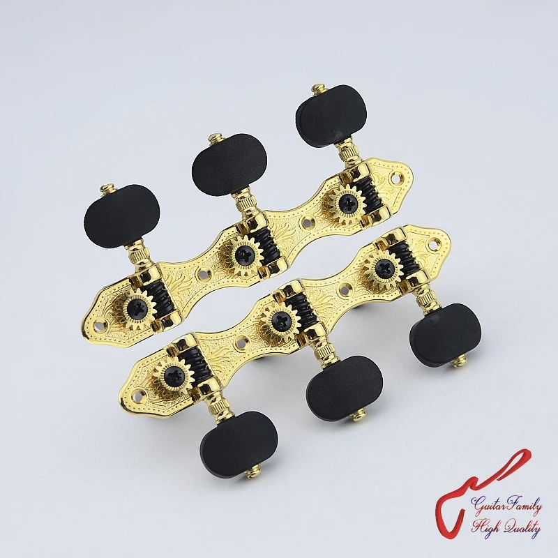 1Set High Quality GuitarFamily Classical Guitar Machine Heads Tuners Gear ratio - 1:16 Gold MADE IN TAIWAN
1Set High Quality GuitarFamily Classical Guitar Machine Heads Tuners Gear ratio - 1:16 Gold MADE IN TAIWAN