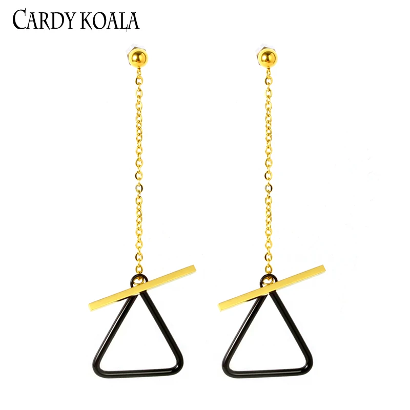 2019 Simple Design Fashion Drop Earrings Stainless Steel Gold And Black Color Mixed Color Chain Dangle Earrings For Women
2019 Simple Design Fashion Drop Earrings Stainless Steel Gold And Black Color Mixed Color Chain Dangle Earrings For Women