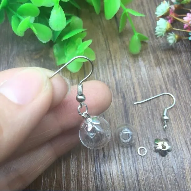 50sets 25pairs 8/10/12/14mm ball glass globe orb silver plated five petals beads cap ear hook earrings set glass vial charms
50sets 25pairs 8/10/12/14mm ball glass globe orb silver plated five petals beads cap ear hook earrings set glass vial charms