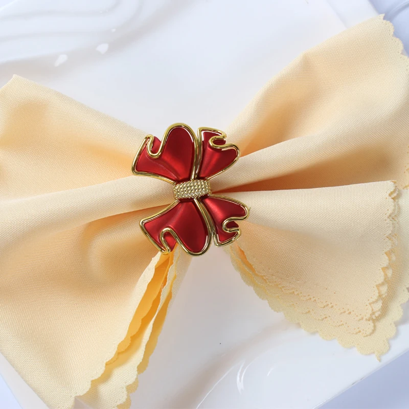 Gold Plated Red Coffee Purple Ribbon Design Plastic Napkin Rings Set Of 12 Pieces Modern Home Tabletop Decor Bow Tissue Circle
Gold Plated Red Coffee Purple Ribbon Design Plastic Napkin Rings Set Of 12 Pieces Modern Home Tabletop Decor Bow Tissue Circle