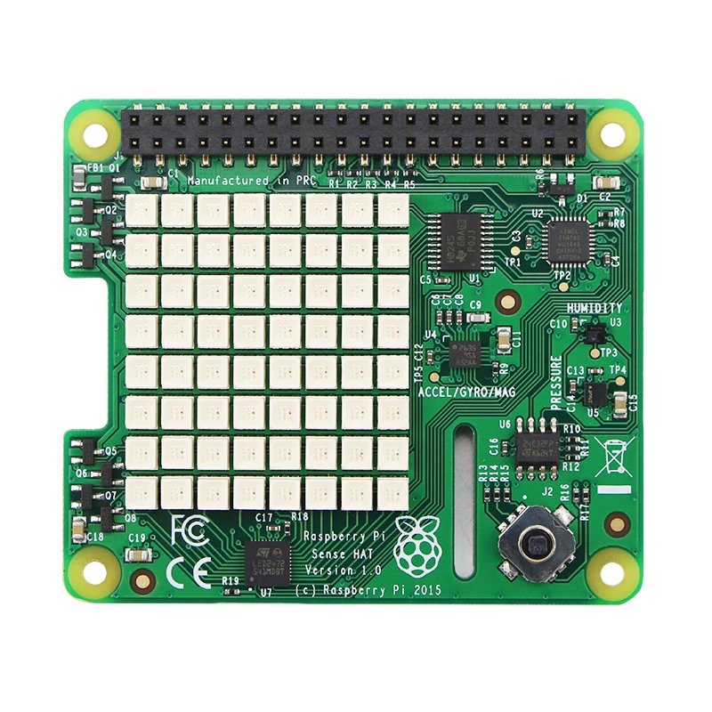 Official Raspberry Pi 3 Sense HAT with Orientation Pressure Humidity and Temperature Sensors Humidity Sensors
Official Raspberry Pi 3 Sense HAT with Orientation Pressure Humidity and Temperature Sensors Humidity Sensors