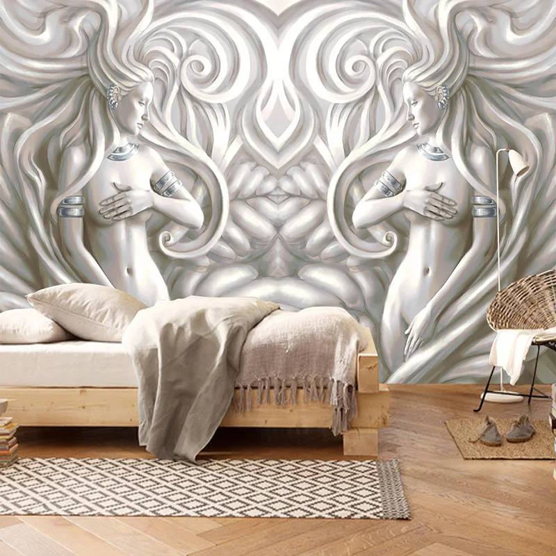 Фотообои 3D рельефная скульптура красоты в европейском стиле настенная бумага