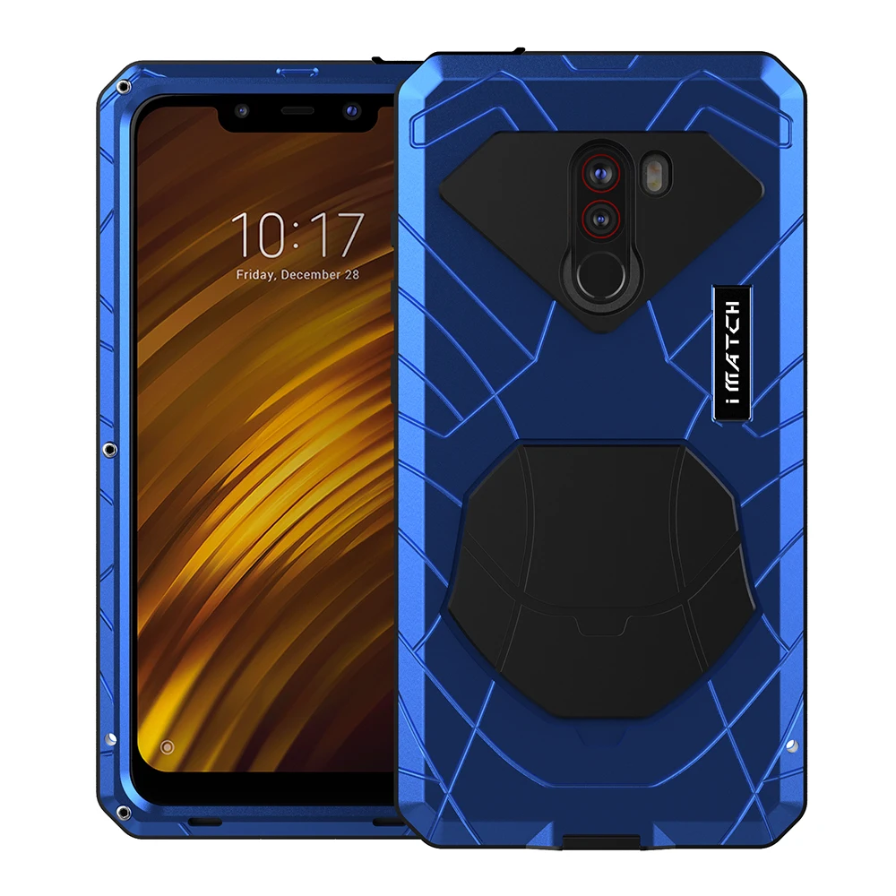 For Xiaomi Mi Pocophone F1 Phone Case Hard Aluminum Metal Tempered Glass Screen Protector Cover Heavy Duty Protection Silicon
For Xiaomi Mi Pocophone F1 Phone Case Hard Aluminum Metal Tempered Glass Screen Protector Cover Heavy Duty Protection Silicon