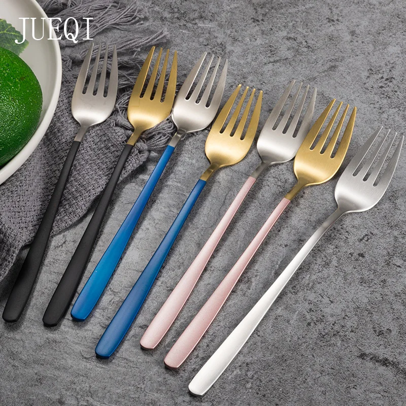 18/8 Stainless Steel Dinner Fork Set Korea Colourful Dessert Fork With Long Handle Gold Blue Fork Set for Hotel Party tableware
18/8 Stainless Steel Dinner Fork Set Korea Colourful Dessert Fork With Long Handle Gold Blue Fork Set for Hotel Party tableware