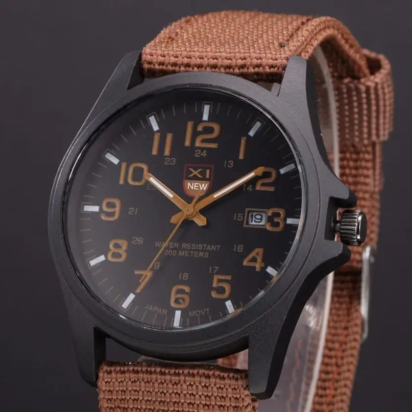 Latest Outdoor Men Fashion Analog Quartz Sports Watch Military Exercise Army Canvas Calendar Men's Classic Watch #F
Latest Outdoor Men Fashion Analog Quartz Sports Watch Military Exercise Army Canvas Calendar Men's Classic Watch #F