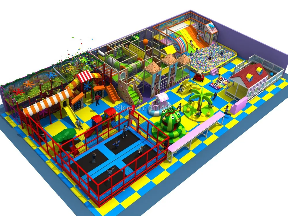 Непослушный замок крытая игровая площадка и Батутный парк|indoor playground|naughty