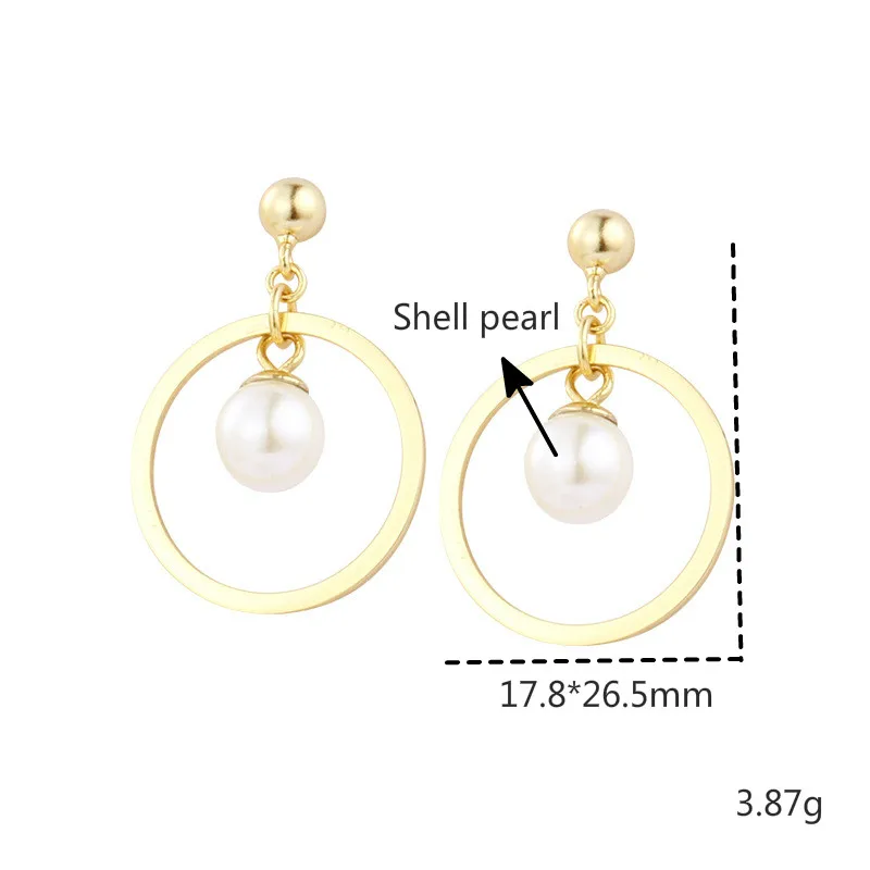 Shell Pearl 18k Gold Simple Round Real 925 Sterling Silver Tassel Earrings For Women Drop Earings Fashion Jewelry Ins Flyleaf
Shell Pearl 18k Gold Simple Round Real 925 Sterling Silver Tassel Earrings For Women Drop Earings Fashion Jewelry Ins Flyleaf