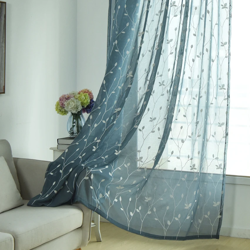 2018 Hot Sales Embroidered european Willow leaf style Window sheers Home Decor Window Curtain Cut Flowers Window tulles 1pc
2018 Hot Sales Embroidered european Willow leaf style Window sheers Home Decor Window Curtain Cut Flowers Window tulles 1pc