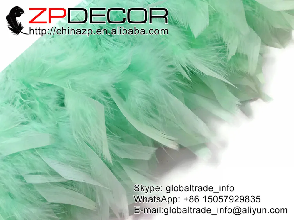 Retail and Wholesale from ZPDECOR Beautiful 10yards/lot 4-6inch Mint Green Turkey Chandelle Feather Trimming
Retail and Wholesale from ZPDECOR Beautiful 10yards/lot 4-6inch Mint Green Turkey Chandelle Feather Trimming
