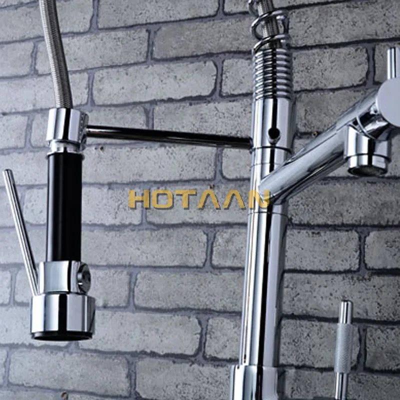Free Shipping pull out kitchen faucet.Solid Brass Thicken Chrome Spring kitchen mixer faucets.kitchen sink tap torneira.
Free Shipping pull out kitchen faucet.Solid Brass Thicken Chrome Spring kitchen mixer faucets.kitchen sink tap torneira.