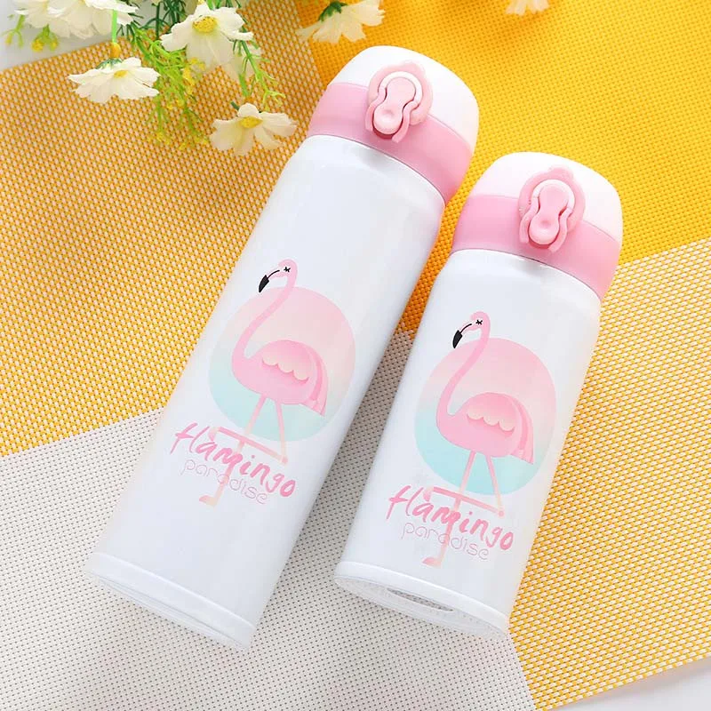 500ML Flamingo Pattern Thermocup Bouncing Cover Bottle Vacuum flask Thermal Mug Travel Thermos Cup Stainless Steel
500ML Flamingo Pattern Thermocup Bouncing Cover Bottle Vacuum flask Thermal Mug Travel Thermos Cup Stainless Steel