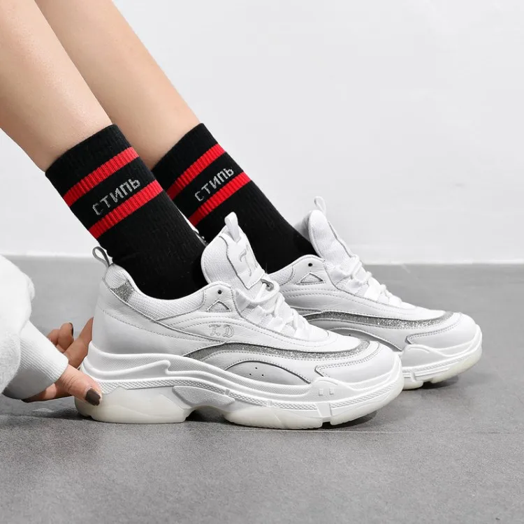 2019 Spring Women New sneakers Autumn Soft Comfortable Casual Thick soled Dad Shoes Fashion Lady Flats Female shoes for student
2019 Spring Women New sneakers Autumn Soft Comfortable Casual Thick soled Dad Shoes Fashion Lady Flats Female shoes for student