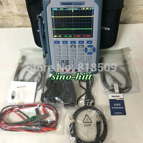 Оригинальные Hantek DSO8060 HandHeld осциллограф 60 мГц 250MSa/s 2 Каналы произвольное источник