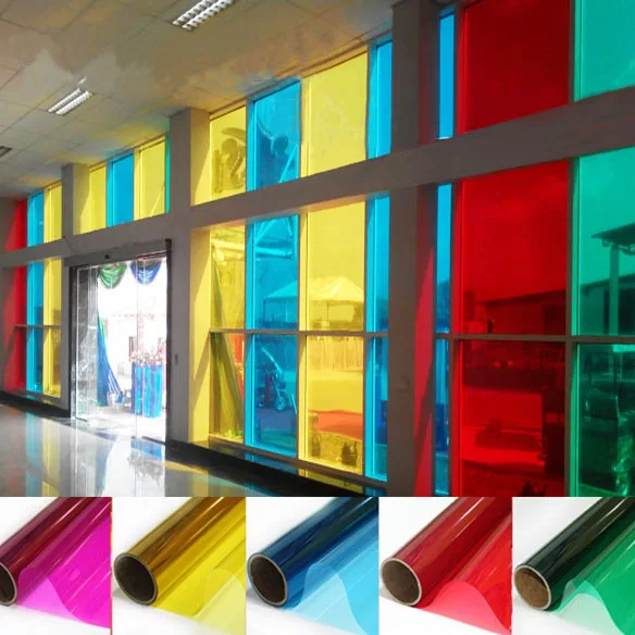 Colored decorative glass film insulation sunscreen proof membrane red bi-color transparent window stickers Specials 0.6x3m
Colored decorative glass film insulation sunscreen proof membrane red bi-color transparent window stickers Specials 0.6x3m