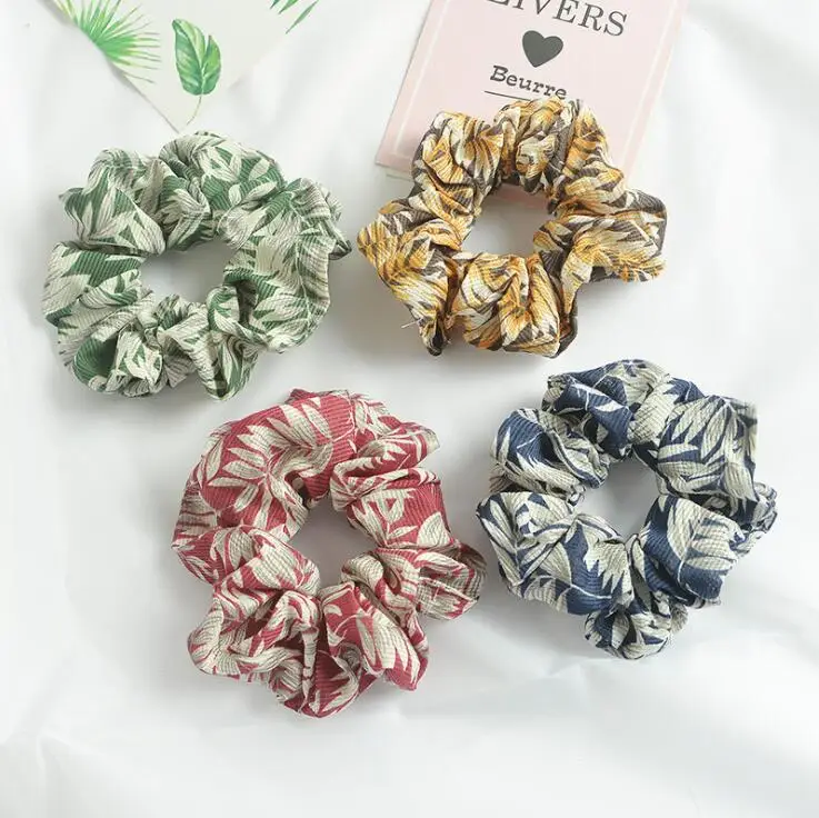 4pcs/lot 2019 New Spring Leaves Prints Hair Elastic Scrunchies Ponytail Holder Hair Tie Classical Elastics Hair Bands for Girl
4pcs/lot 2019 New Spring Leaves Prints Hair Elastic Scrunchies Ponytail Holder Hair Tie Classical Elastics Hair Bands for Girl