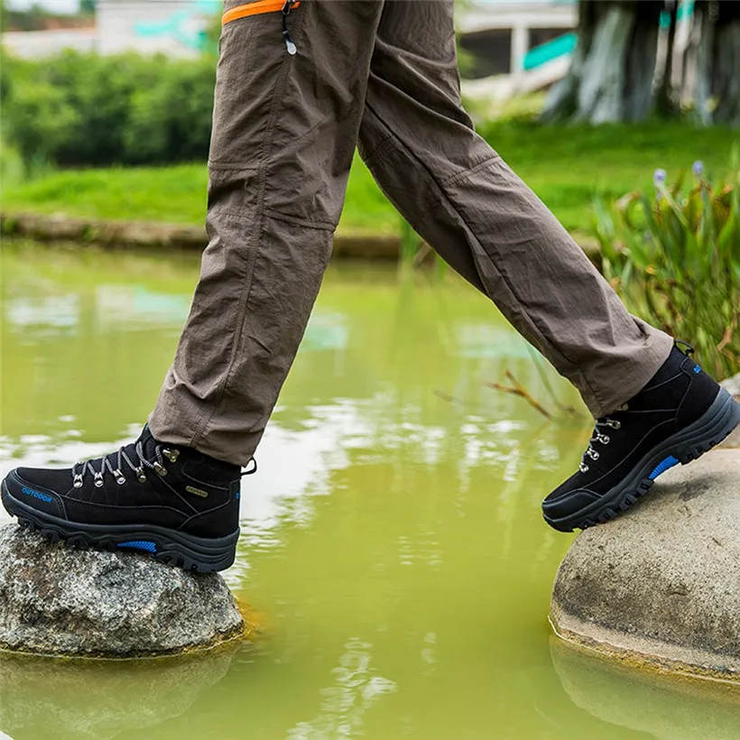 Men Outdoor Sneakers Cotton Fabric Lace-up Hiking Shoes Waterproof Anti-Skidding Male Sports Shoes Dropshipping men shoes
Men Outdoor Sneakers Cotton Fabric Lace-up Hiking Shoes Waterproof Anti-Skidding Male Sports Shoes Dropshipping men shoes