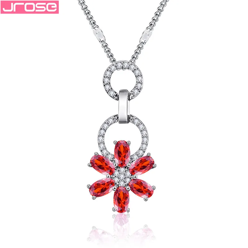 JROSE Cute Rose Flower Pendant Women Elegant Pink Red Cubic Zircon Crystal Wedding Pendants&Necklaces Jewellery Accessories
JROSE Cute Rose Flower Pendant Women Elegant Pink Red Cubic Zircon Crystal Wedding Pendants&Necklaces Jewellery Accessories