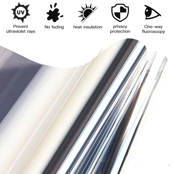Length 3/5 Meter One Way Window Film Stained Privacy Glass Vinyl Self Adhesive Film Mirror Reflective Window Tint for Home
Length 3/5 Meter One Way Window Film Stained Privacy Glass Vinyl Self Adhesive Film Mirror Reflective Window Tint for Home