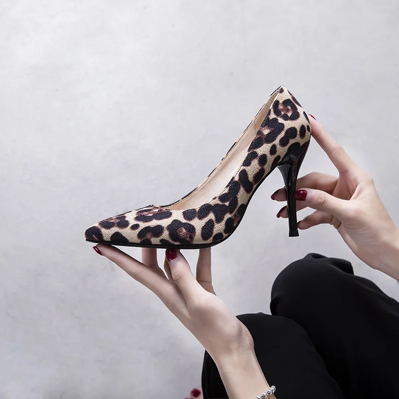 2019 New Sexy Women Pumps High Heels 5,7,10CM Spring Leopard Thin Heels Woman Party Shoes Pointed Toe Single Shoes Female Pumps
2019 New Sexy Women Pumps High Heels 5,7,10CM Spring Leopard Thin Heels Woman Party Shoes Pointed Toe Single Shoes Female Pumps