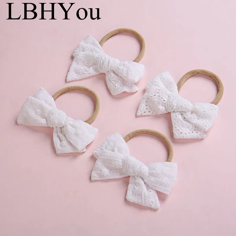 New White Hollow Out Lace Nylon Bows Headbands Big Handtie Newborn Baby Girls Hair Accessories Toddler Head Wear Stretchy Hairs
New White Hollow Out Lace Nylon Bows Headbands Big Handtie Newborn Baby Girls Hair Accessories Toddler Head Wear Stretchy Hairs