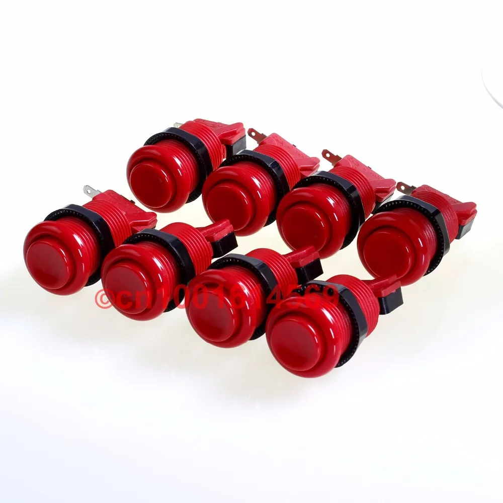 8pcs/lot American Style Arcade Long Push Button Durable High Quality HAPP Style Switch Button With 2 Terminal Microswitch - Red
8pcs/lot American Style Arcade Long Push Button Durable High Quality HAPP Style Switch Button With 2 Terminal Microswitch - Red