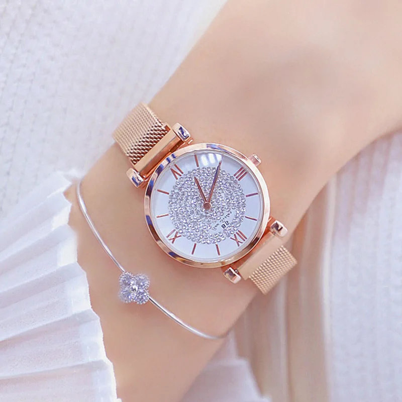 Rose Gold Watch Women Watches Luxury Bracelet Women's Watches Rhinestone Ladies Watch Clock montre femme reloj mujer lady whatch
Rose Gold Watch Women Watches Luxury Bracelet Women's Watches Rhinestone Ladies Watch Clock montre femme reloj mujer lady whatch