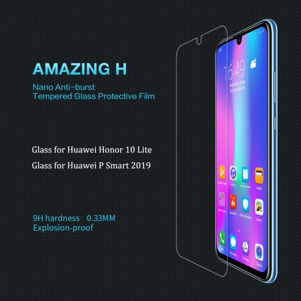 Закаленное стекло NILLKIN протектор экрана для huawei P Smart 2019 Amazing H нанометр 9