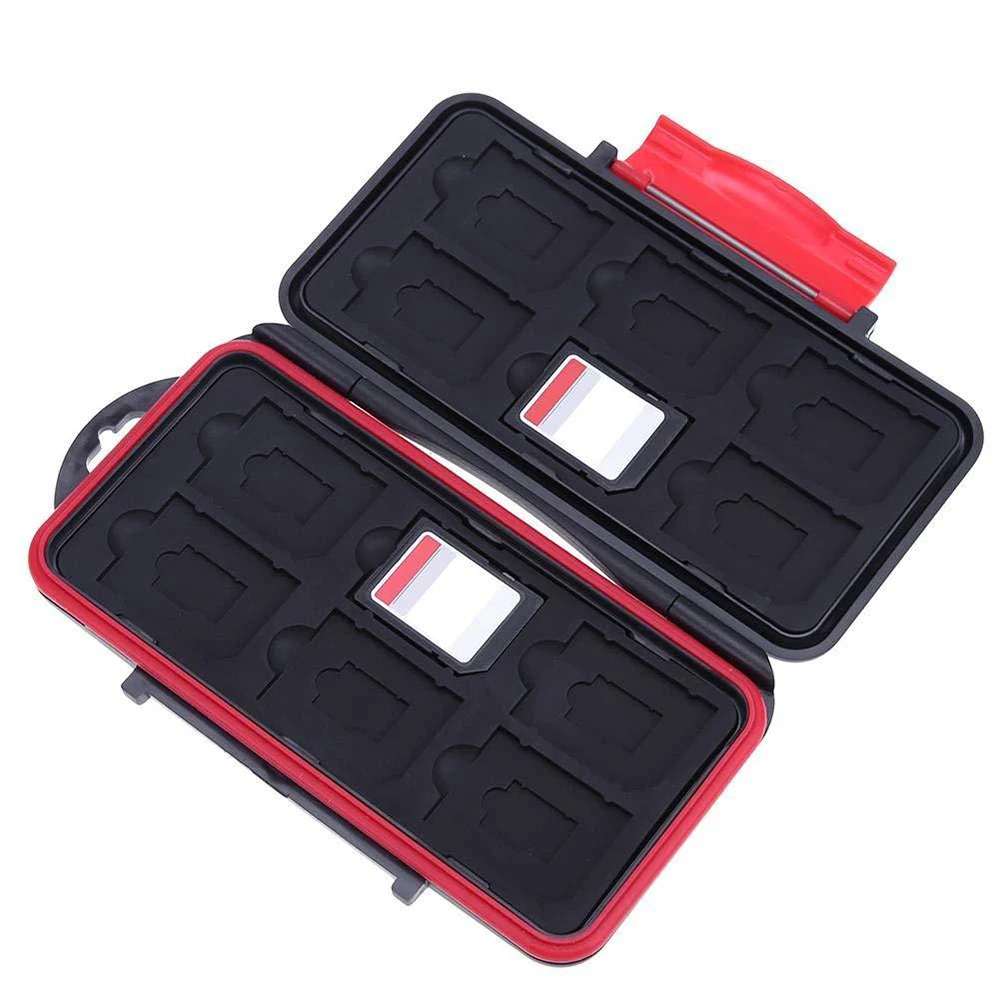 Large Waterproof Memory Card Case Carrying 24 SD TF Memory Cards Storage Box Protector Case Holder Black + Red Anti-Shock
Large Waterproof Memory Card Case Carrying 24 SD TF Memory Cards Storage Box Protector Case Holder Black + Red Anti-Shock