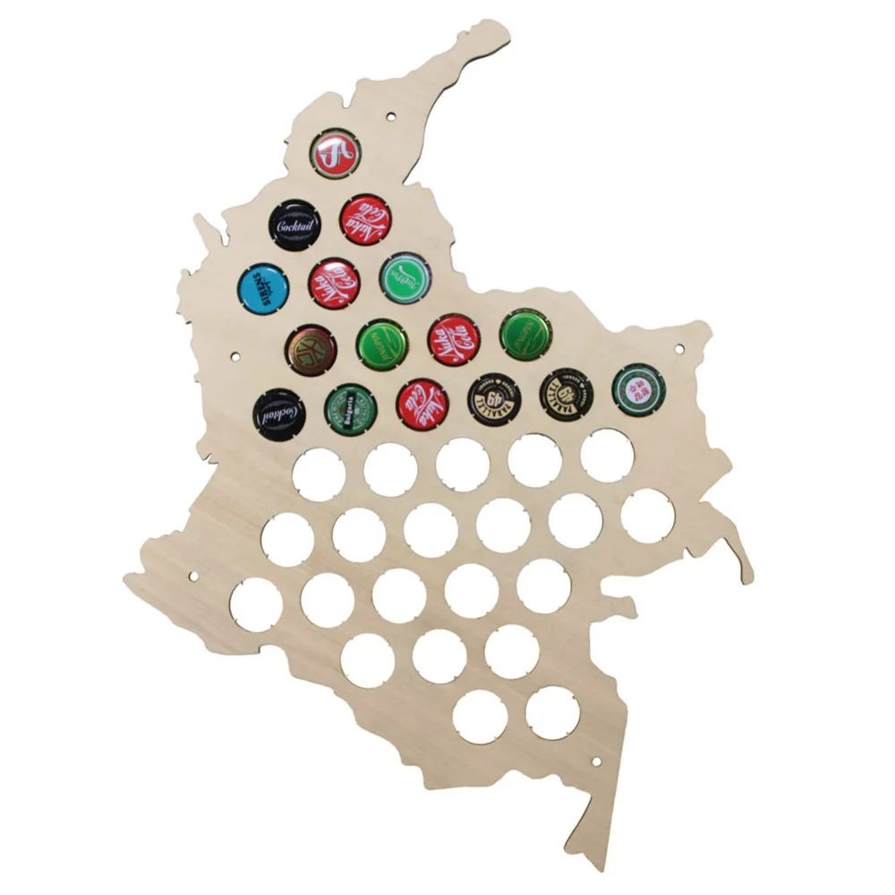 Republic of Colombia Wooden Bottle Cap Display Map Beer Cap Map Columbia Map Novelty Wood Map Home Decoration Accessories
Republic of Colombia Wooden Bottle Cap Display Map Beer Cap Map Columbia Map Novelty Wood Map Home Decoration Accessories