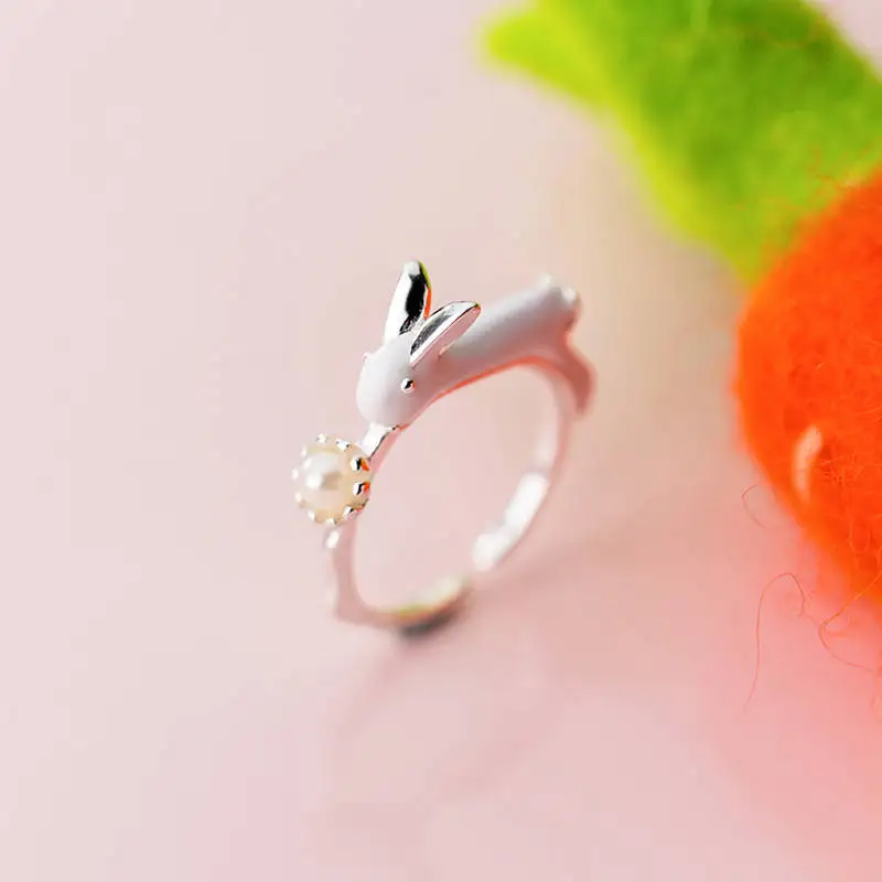 INZATT Real 925 Sterling Silver Cute White Rabbit Pearl Opening Ring For Fashion Women Party Ring Fine Jewelry Accessories 2019
INZATT Real 925 Sterling Silver Cute White Rabbit Pearl Opening Ring For Fashion Women Party Ring Fine Jewelry Accessories 2019
