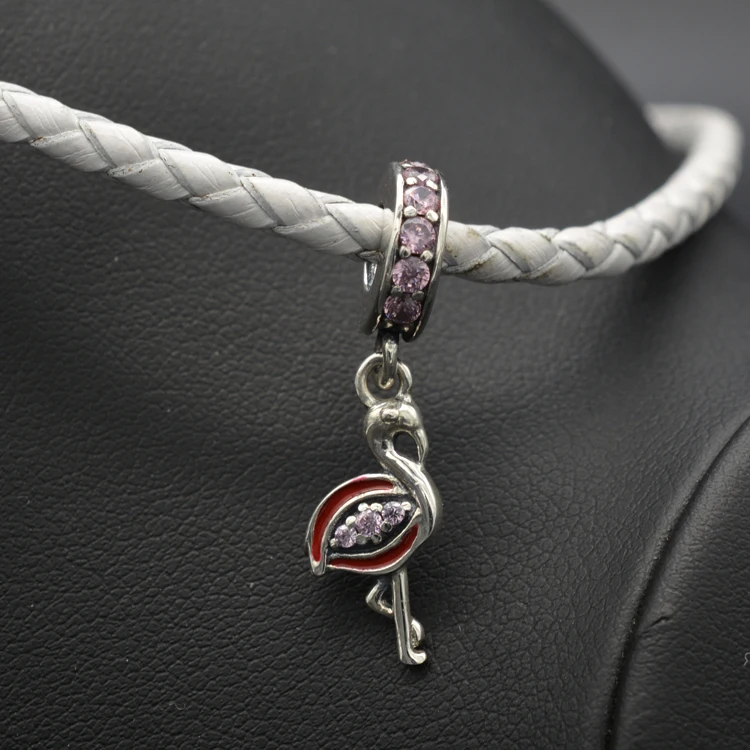 High Quality New 925 Sterling Silver Zircon Ladies Pendant Bracelet Beaded Flamingo Bird Luminous Pendant Jewelry Making
High Quality New 925 Sterling Silver Zircon Ladies Pendant Bracelet Beaded Flamingo Bird Luminous Pendant Jewelry Making