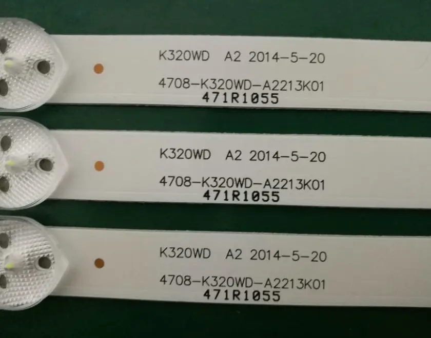 620mm 8 LED Backlight Lamp for 4708-K320WD-A2213K01 LE32D59 32PFL3045 K320WD6 471R1055 32PFL3045/T3 LE32D8800 D32KH1000 K320WD1
620mm 8 LED Backlight Lamp for 4708-K320WD-A2213K01 LE32D59 32PFL3045 K320WD6 471R1055 32PFL3045/T3 LE32D8800 D32KH1000 K320WD1