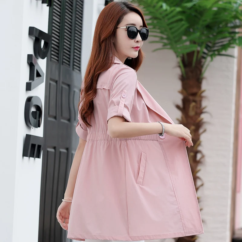 Spring ladies windbreaker women's new autumn women's temperament Slim waist seven-sleeve thin windbreaker jacket women Wild
Spring ladies windbreaker women's new autumn women's temperament Slim waist seven-sleeve thin windbreaker jacket women Wild