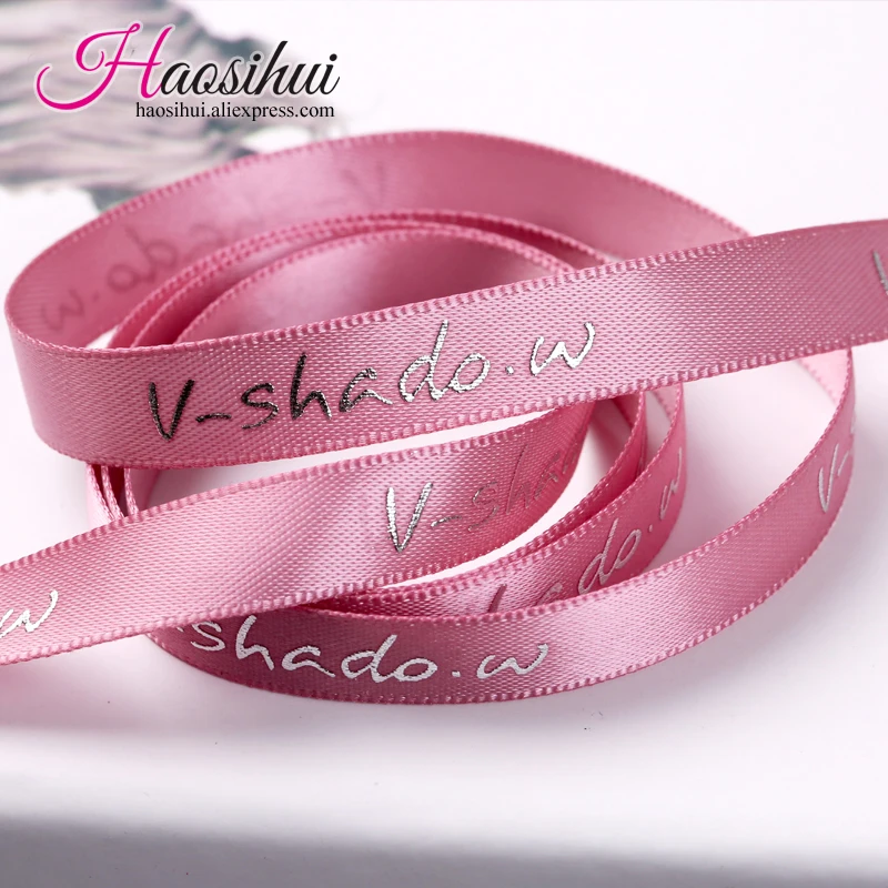 HAOSIHUI 1/2''(13mm) Logo Printed Brand Satin Metallic Silver Polyester Ribbon Gift Packaging Accessory for Christmas Festival
HAOSIHUI 1/2''(13mm) Logo Printed Brand Satin Metallic Silver Polyester Ribbon Gift Packaging Accessory for Christmas Festival