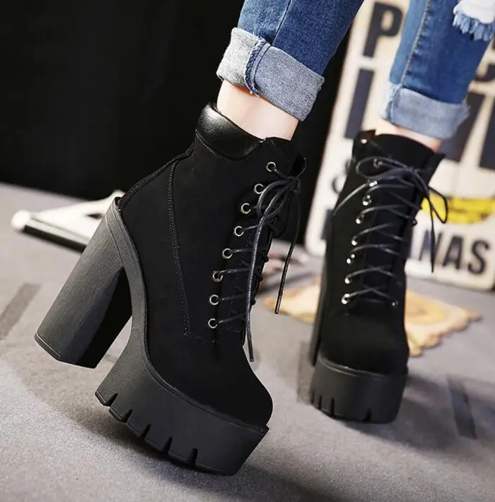 Shoes Woman Zapatos Mujer Fashion Women Martin Boots Motorcycle Boots Platform Chunky Heels Lace Up Ankle Boots BY86166
Shoes Woman Zapatos Mujer Fashion Women Martin Boots Motorcycle Boots Platform Chunky Heels Lace Up Ankle Boots BY86166