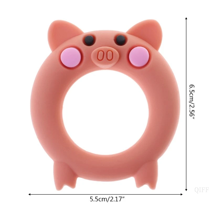New Baby Teether Food Grade Silicone Cartoon Pig Teething Oral Care Newborn Pacifier Soother Chew Toys DIY Necklace Pain Relief
New Baby Teether Food Grade Silicone Cartoon Pig Teething Oral Care Newborn Pacifier Soother Chew Toys DIY Necklace Pain Relief