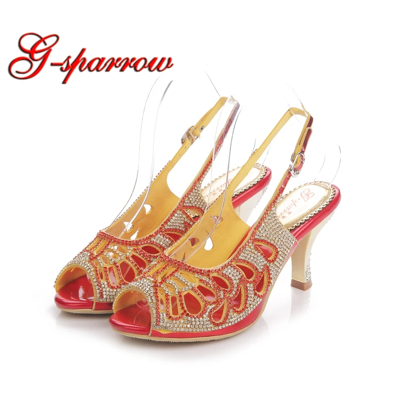 GS-L025 Handmade Rhinestone Summer Sandal Stiletto Heel Women Princess Shoes Peep Toes Crystal Wedding Sandals Plus Size
GS-L025 Handmade Rhinestone Summer Sandal Stiletto Heel Women Princess Shoes Peep Toes Crystal Wedding Sandals Plus Size