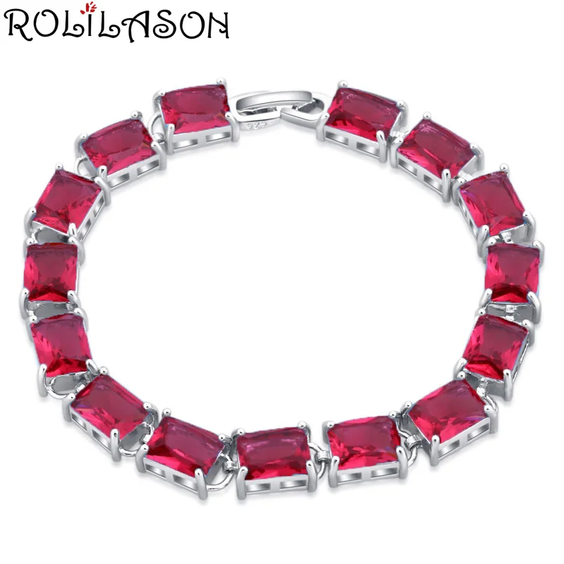 ROLILASON glamorous 925 Серебряная роза Красный Кристалл Циркон браслет лучший подарок для женщин Званый ужин ювелирные изделия TB1162
ROLILASON glamorous 925 Серебряная роза Красный Кристалл Циркон браслет лучший подарок для женщин Званый ужин ювелирные изделия TB1162